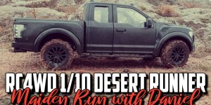 Beitragsbild des Blogbeitrags RC4WD Desert Runner Ford Raptor RTR – Maiden Run with Daniel