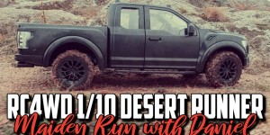 Beitragsbild des Blogbeitrags RC4WD Desert Runner Ford Raptor RTR – Maiden Run with Daniel 