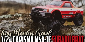 Beitragsbild des Blogbeitrags 1/24 Carisma MSA-1E RTR Subaru Brat – Tiny Maiden Crawl 