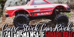 Beitragsbild des Blogbeitrags 1/24 Carisma MSA-1E RTR Subaru Brat – Cause Stock Can Rock 