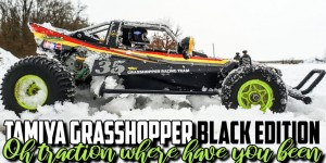 Beitragsbild des Blogbeitrags Tamiya Grasshopper Black Edition – Oh traction where have you been 