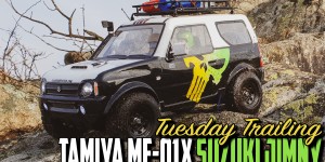 Beitragsbild des Blogbeitrags Tamiya MF-01X Suzuki Jimny – Tuesday trailing 