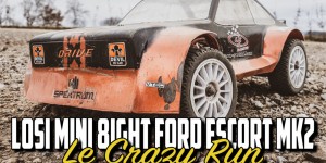 Beitragsbild des Blogbeitrags Losi Mini 8ight Ford Escort MK2 – Le Crazy Run 