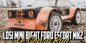 Beitragsbild des Blogbeitrags Losi Mini 8ight Ford Escort MK2 – Le Crazy Run