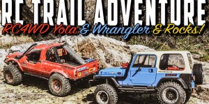 Beitragsbild des Blogbeitrags RC Trail Adventure – RC4WD Yota & Wrangler & Rocks! 