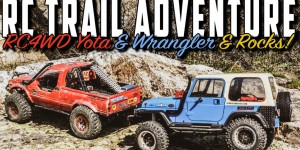 Beitragsbild des Blogbeitrags RC Trail Adventure – RC4WD Yota & Wrangler & Rocks!