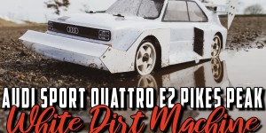 Beitragsbild des Blogbeitrags Tamiya XV-01 Audi Sport Quattro E2 Pikes Peak – White Dirt Machine