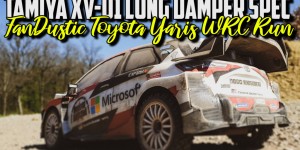 Beitragsbild des Blogbeitrags Tamiya XV-01 Long Damper Spec – FanDustic Toyota Yaris WRC Run 