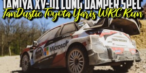 Beitragsbild des Blogbeitrags Tamiya XV-01 Long Damper Spec – FanDustic Toyota Yaris WRC Run