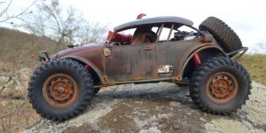 Beitragsbild des Blogbeitrags 1:10 Custom RC Volkswagen Bug – The Beast is out on the trail again