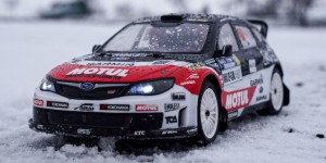 Beitragsbild des Blogbeitrags Tamiya XV-01 Long Damper Spec Subaru Impreza WRX STI – Snow Bashing