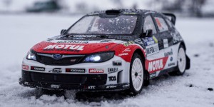 Beitragsbild des Blogbeitrags Tamiya XV-01 Long Damper Spec Subaru Impreza WRX STI – Snow Bashing 