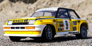 Beitragsbild des Blogbeitrags Tamiya 1:12 Renault 5 Turbo Rally M-05Ra Custom RWD – First Run