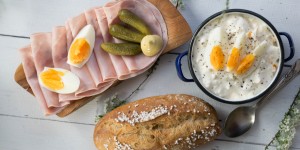 Beitragsbild des Blogbeitrags Frischer Eier-Kren Aufstrich zur Osterjause