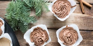 Beitragsbild des Blogbeitrags Für Lebkuchenliebhaber: Lebkuchen Cupcakes mit Zimt-Schokoladencreme 
