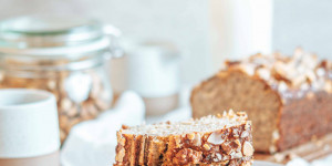 Beitragsbild des Blogbeitrags Bananenbrot ohne Zucker ohne Mehl