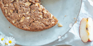 Beitragsbild des Blogbeitrags Apfelkuchen ohne Zucker – Ein kleiner Allrounder
