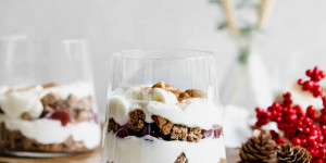 Beitragsbild des Blogbeitrags Lebkuchendessert im Glas – Lebkuchenreste