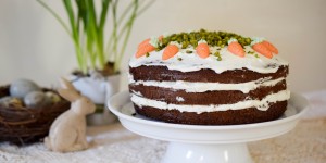 Beitragsbild des Blogbeitrags Oster-Kuchen: Naked Carrot Cake 