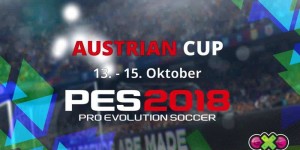 Beitragsbild des Blogbeitrags Startschuss zum Austrian PES 2018 Cup vom 13.10.17 bis zum 15.10.17 auf der GameCity Wien