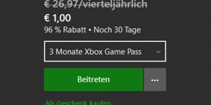Beitragsbild des Blogbeitrags Xbox Game Pass für die ersten 3 Monate für nur 1 Euro!