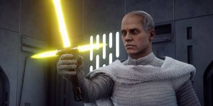 Beitragsbild des Blogbeitrags Star Wars Battlefront 2-Mod für Johannes Paul II (den Papst) mit goldenen Kylo Ren-Lichtschwert hinzu 