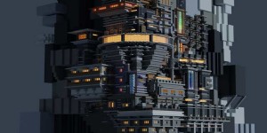 Beitragsbild des Blogbeitrags Minecraft-Spieler baut in Feinarbeit eine Cyberpunk-Szene nach