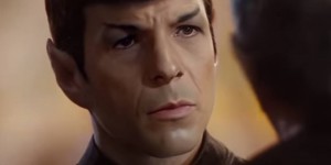 Beitragsbild des Blogbeitrags Star Trek-Fans aufgepasst: Leonard Nimoy als junger Spock in JJ Abrams Star Trek 