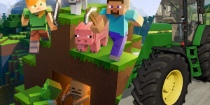 Beitragsbild des Blogbeitrags Minecraft: Schneller Feldfrüchte ernten mit einem “funktionierenden Traktor” 