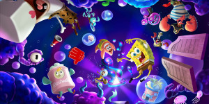 Beitragsbild des Blogbeitrags SpongeBob Schwammkopf: The Cosmic Shake – 3D-Plattformer kommt 2023! 