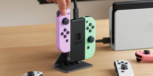 Beitragsbild des Blogbeitrags Nintendo Switch: Offizieller Joy-Con-Ladeaufsteller kommt!