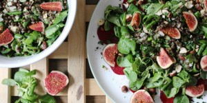 Beitragsbild des Blogbeitrags LINSENSALAT MIT ROTEN RÜBEN UND FEIGENDRESSING 