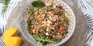Beitragsbild des Blogbeitrags FUNKY QUINOA-SALAD-BOWL 