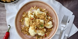 Beitragsbild des Blogbeitrags KARFIOL IN ZITRONEN-BUTTERBRÖSELN