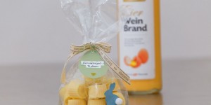 Beitragsbild des Blogbeitrags DIY Ostergeschenk – Eierweinbrand-Pralinen:
