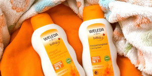 Beitragsbild des Blogbeitrags Unsere Calendula Favoriten von Weleda Baby: