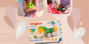 Beitragsbild des Blogbeitrags Grünes Spielen mit GEOMAG – die Kids testen: 