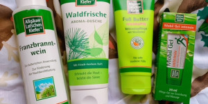 Beitragsbild des Blogbeitrags Reviews: Dr. Theiss und Allgäuer Latschenkiefer