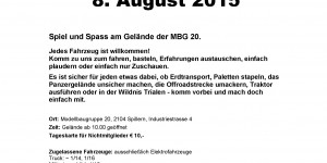 Beitragsbild des Blogbeitrags ACTION DAY am Gelände der Modellbaugruppe20