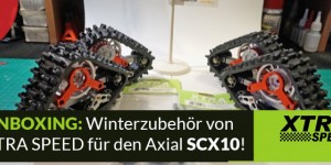 Beitragsbild des Blogbeitrags Unboxing – Xtra Speed Snow Tracks und Zubehör