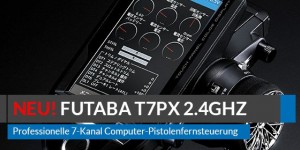 Beitragsbild des Blogbeitrags FUTABA T7PX 2.4GHz – Der neue Stern am Fernsteuerungshimmel!