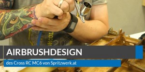 Beitragsbild des Blogbeitrags Airbrushdesign des Cross RC MC6 von Spritzwerk.at
