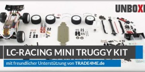 Beitragsbild des Blogbeitrags LC-Racing Mini Off-Road Truggy Kit 1:14 EMB-TGHK – Unboxing & Review 