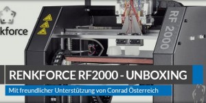 Beitragsbild des Blogbeitrags Renkforce RF2000 3D Drucker Bausatz – Unboxing