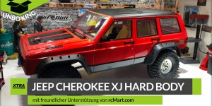 Beitragsbild des Blogbeitrags Xtra Speed – Jeep Cherokee XJ ABS Hartplastik Karosserie (lackiert)