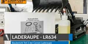 Beitragsbild des Blogbeitrags Baureihe: RC Laderaupe Liebherr LR634 1:14 – Teil 2 – Hydraulik