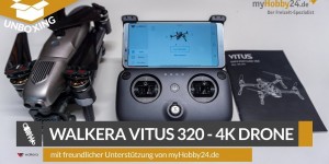 Beitragsbild des Blogbeitrags Vorstellung: Walkera Vitus 320 RTF Quadrocopter mit DEVO F8S 4K UHD Kamera 3D-Gimbal FPV