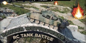 Beitragsbild des Blogbeitrags Geschicklichkeitswettbewerb mit ferngesteuerten Panzern | RC PANZER BATTLE