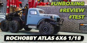 Beitragsbild des Blogbeitrags RocHobby FMS Atlas 6×6 Crawler RTR im Maßstab 1:18 – Unboxing & Test 