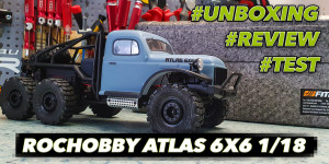 Beitragsbild des Blogbeitrags RocHobby FMS Atlas 6×6 Crawler RTR im Maßstab 1:18 – Unboxing & Test